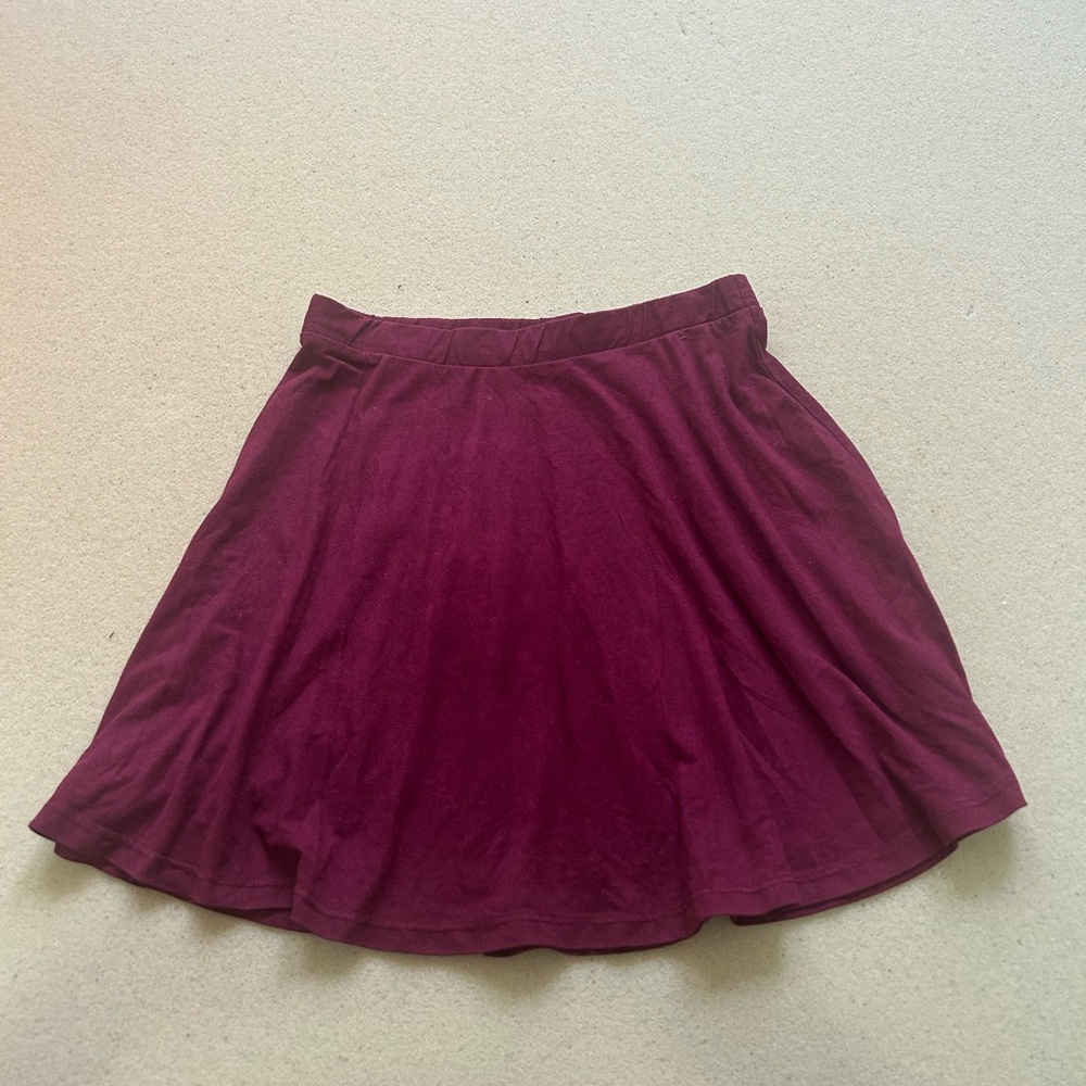 Elegant Burgundy Skirt